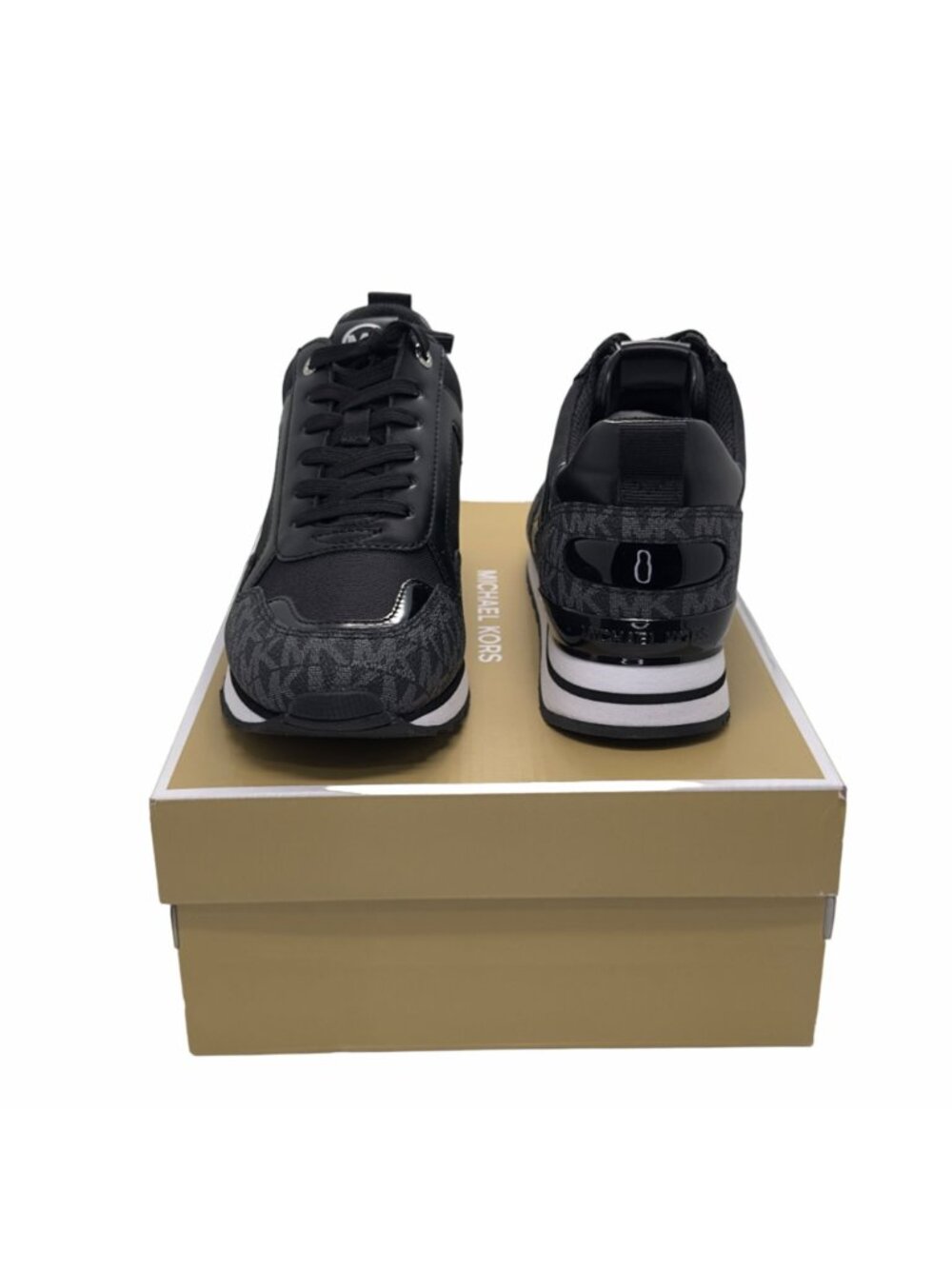 ✨MICHAEL KORS Wilma Trainer Sz 9 Women's Shoes Casual Sneakers Black 49S1WIFS1D✨ - Picture 9 of 10